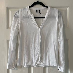 White long sleeve blouse XS